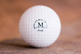 "The Park” Gutta Percha Replica Golf Ball)