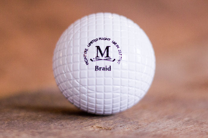 "The Braid” (Line Cut Pattern Replica Golf Ball -- Limited Flight)