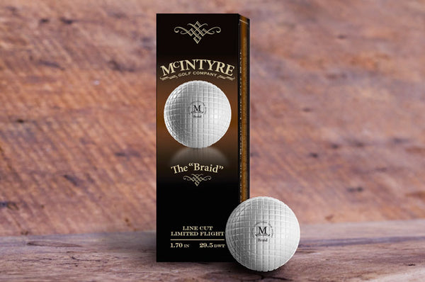 "The Braid” (Line Cut Pattern Replica Golf Ball -- Limited Flight)