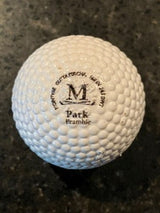 "The Park” (Line Cut and Bramble) Gutta Percha Replica Golf Ball)